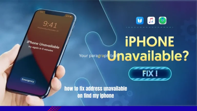 how to fix address unavailable on find my iphone