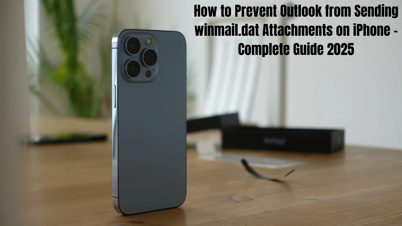 How to Prevent Outlook from Sending winmail.dat Attachments on iPhone
