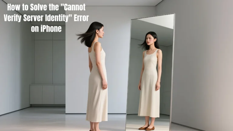 How to Solve the "Cannot Verify Server Identity" Error on iPhone