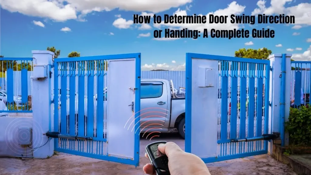 How to Determine Door Swing Direction or Handing